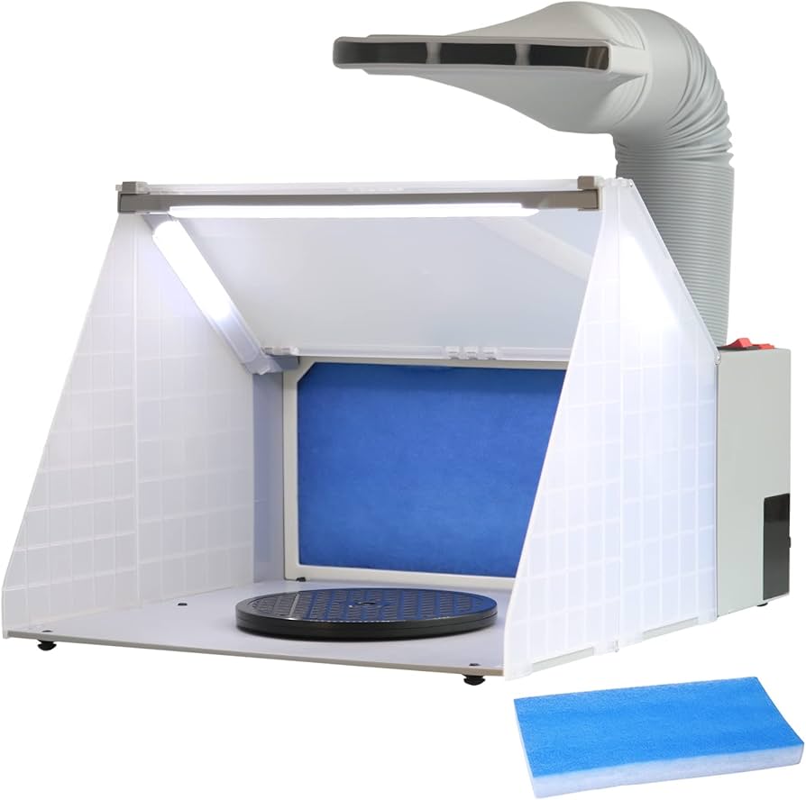 Amazon | Ausuc 塗装ブース スプレーブース LED 照明付き スプレー