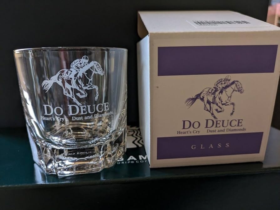 Amazon | 競走馬 ドウデュース ロックグラス | ノーブランド品