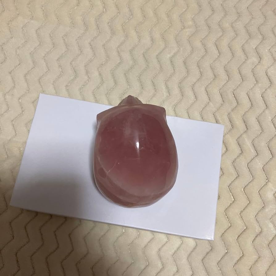 Amazon.co.jp: ローズクォーツスカル 髑髏 恋愛運 ラッキー ストーン