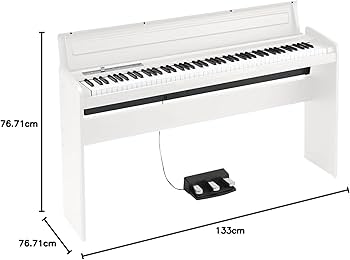 Amazon | KORG コルグ 電子ピアノ LP180 88鍵 ホワイト 白 譜面立てと