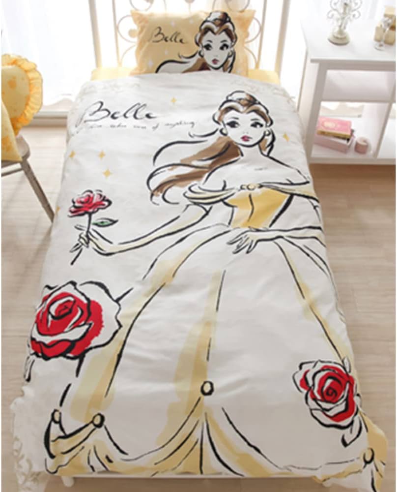 Amazon｜Disney(ディズニー) 美女と野獣 ベル 布団カバー3点セット 枕