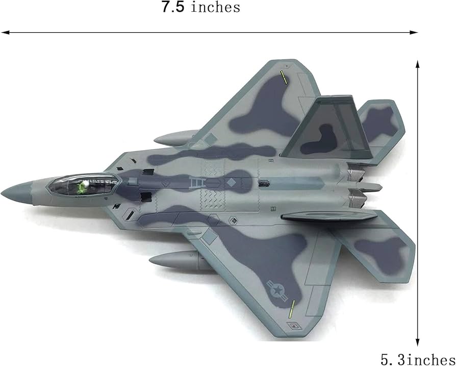 Amazon.co.jp: F-22ラプター戦闘機モデル1/100軍用機ダイキャスト