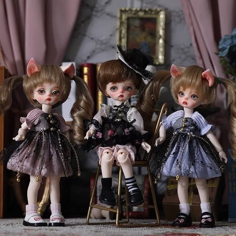 Amazon.co.jp: フルセット！ ドール 球体関節人形 1/8 8分 bjd