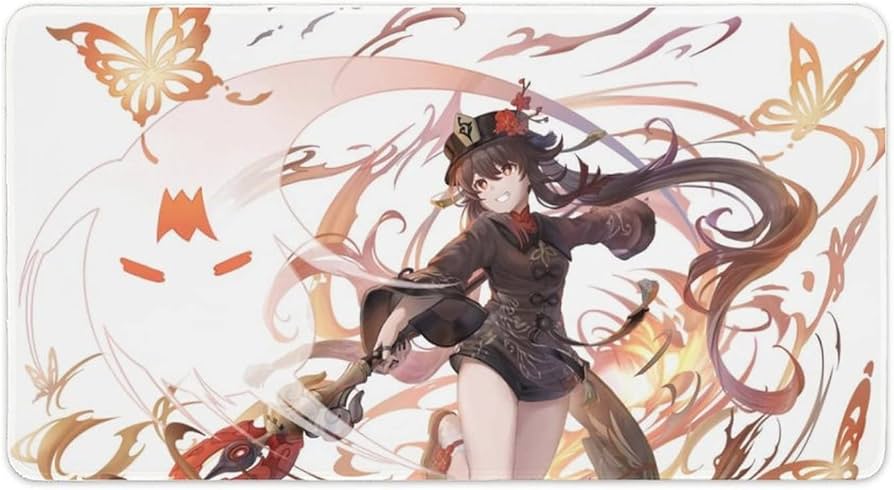 Amazon.co.jp: 原神【蝶導来世-胡桃】 マウスパッド 大型 ゲーミング