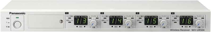 Amazon | パナソニック 800 MHz帯ワイヤレス受信機(4波用) WX-UR504