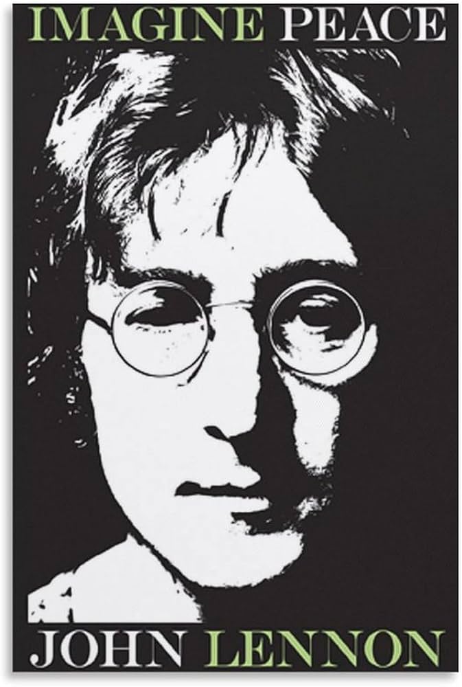 Amazon.co.jp: ジョン・レノン壁飾り 印刷 ポスター キャンバス