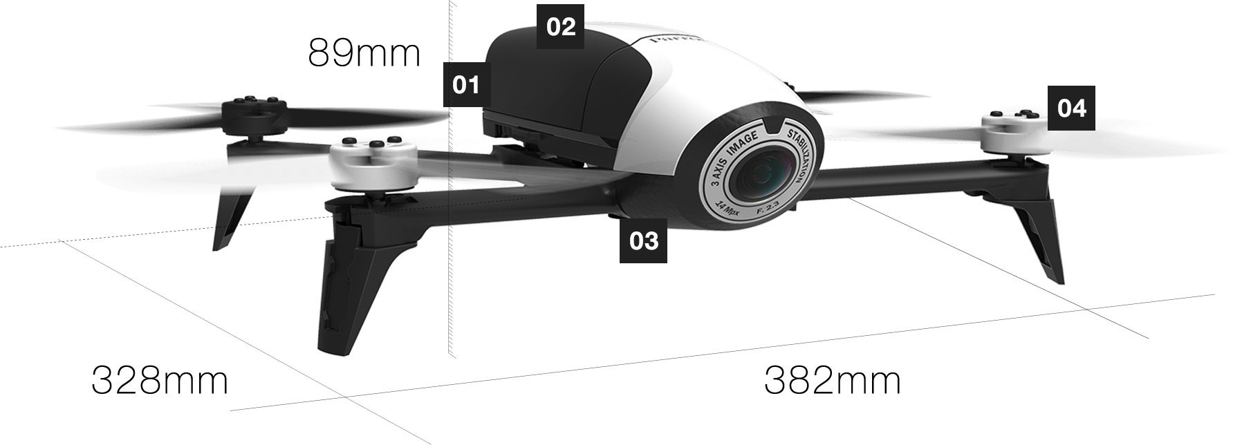 Parrot Bebop 2 Drone, White : Amazon.ca: Toys & Games