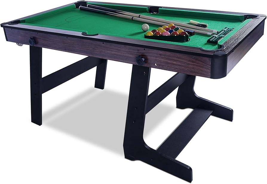 Amazon | 5フィートビリヤード台 折りたたみ式 - 安定性良好