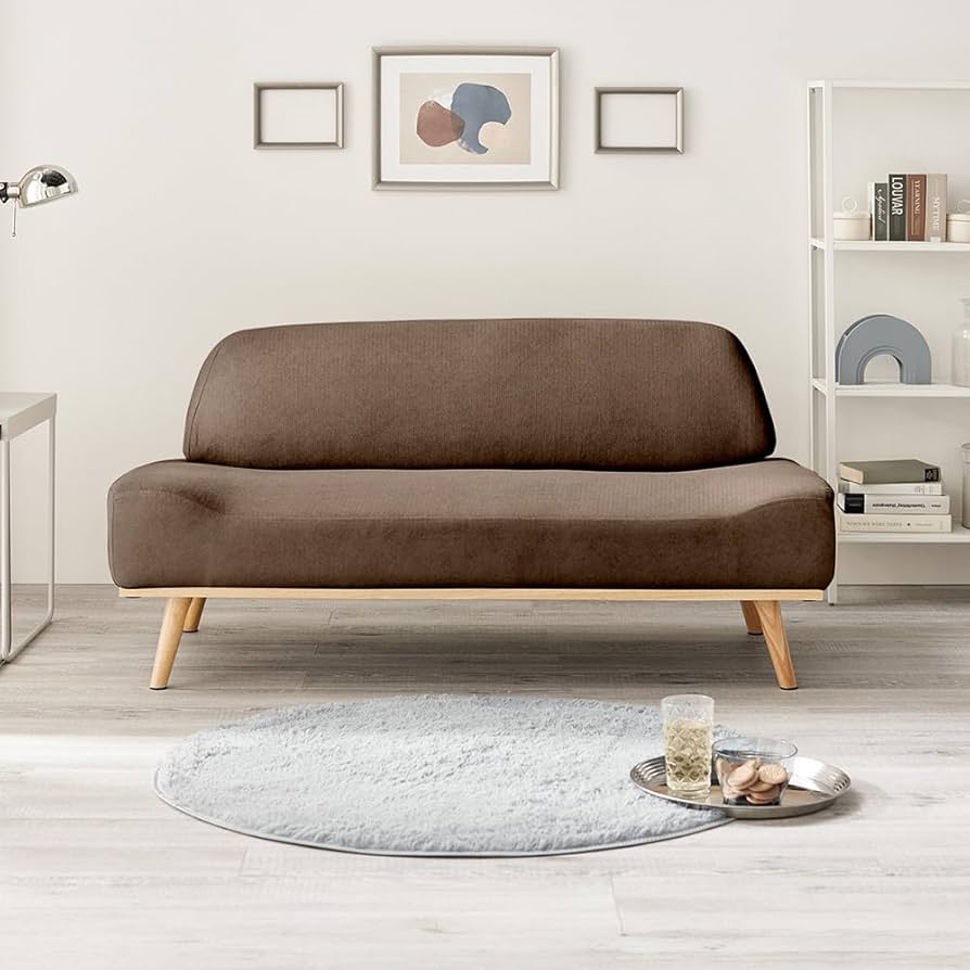 Amazon｜アイリスプラザ ソファ 家具 2人掛け ブラウン リンドラ