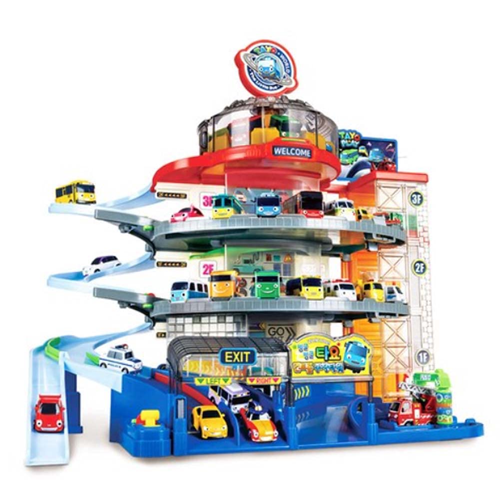 Amazon.co.jp: Tayo bus パーキングタワー プレイセット スピン