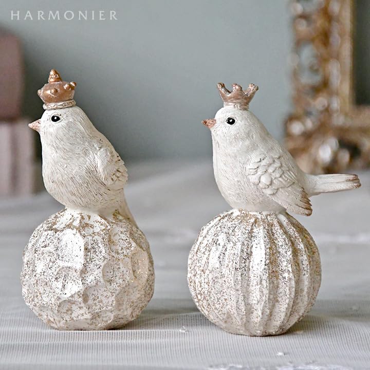 Amazon.co.jp: クラウンホワイトバードオブジェ2コセット クリスマス