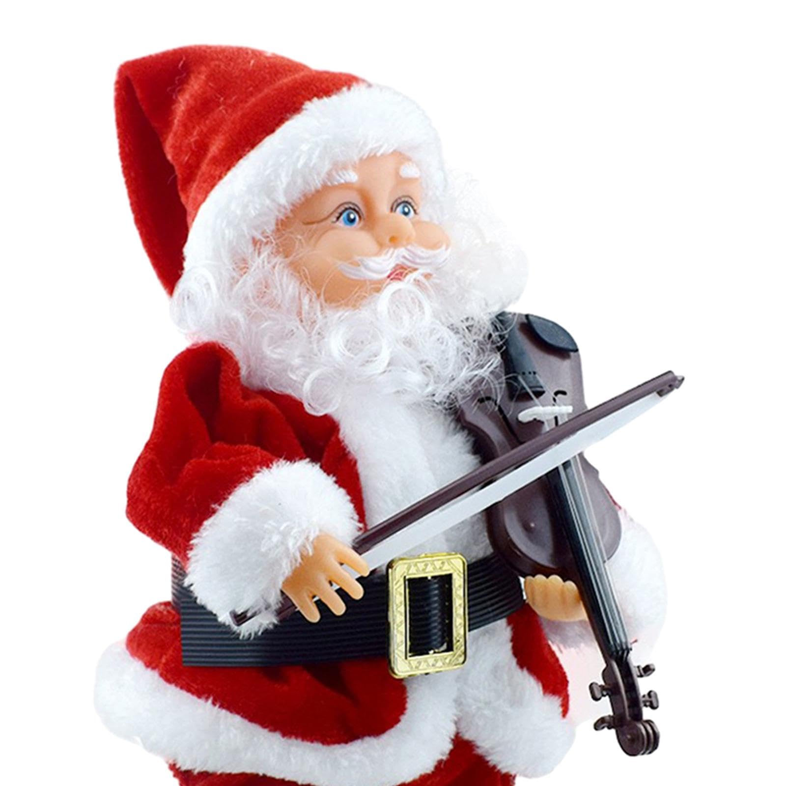 Amazon | Shamiina クリスマス サンタ おもちゃ 人形 バイオリンを弾く