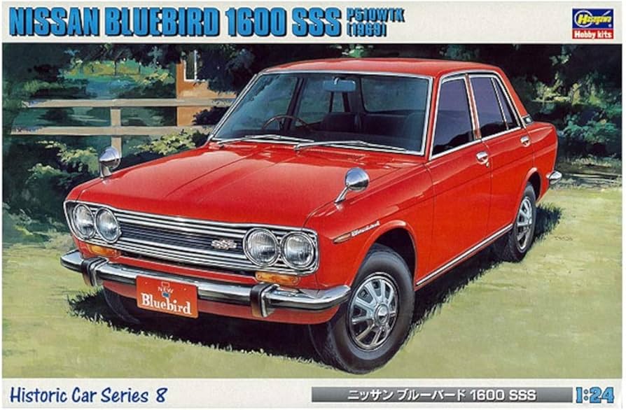 Amazon.com: Hasegawa 1/24 Nissan Bluebird (510) 1600SSS 1969 21208