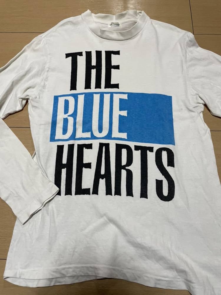 Amazon.co.jp: 90sビンテージブルーハーツロゴTシャツロンTグッド