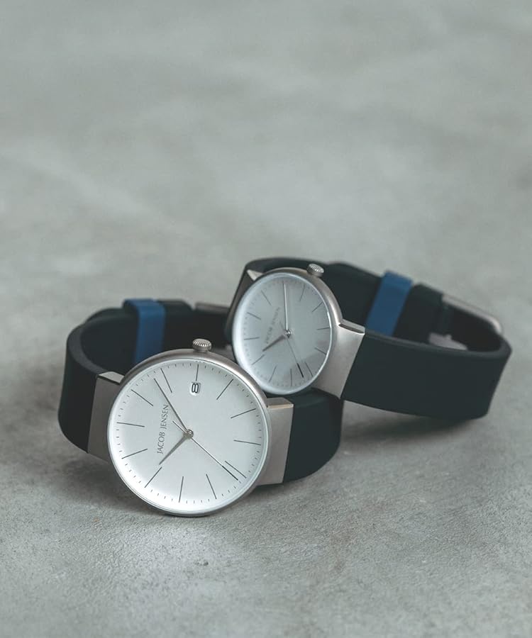 Amazon.co.jp: [ヤコブ・イェンセン] 腕時計 180 ブラック : ファッション