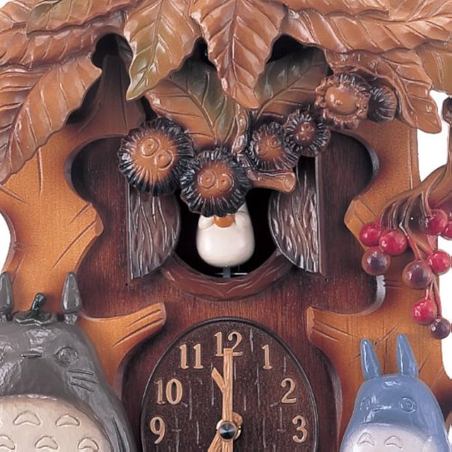 Amazon.co.jp: 【となりのトトロ】 オルゴール機能付からくり時計