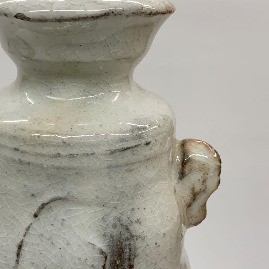 花入22】萩7 耳付 鳥雲窯 高さ24㎝ 花入22】萩7 耳付 鳥雲窯 高さ24㎝ 花入