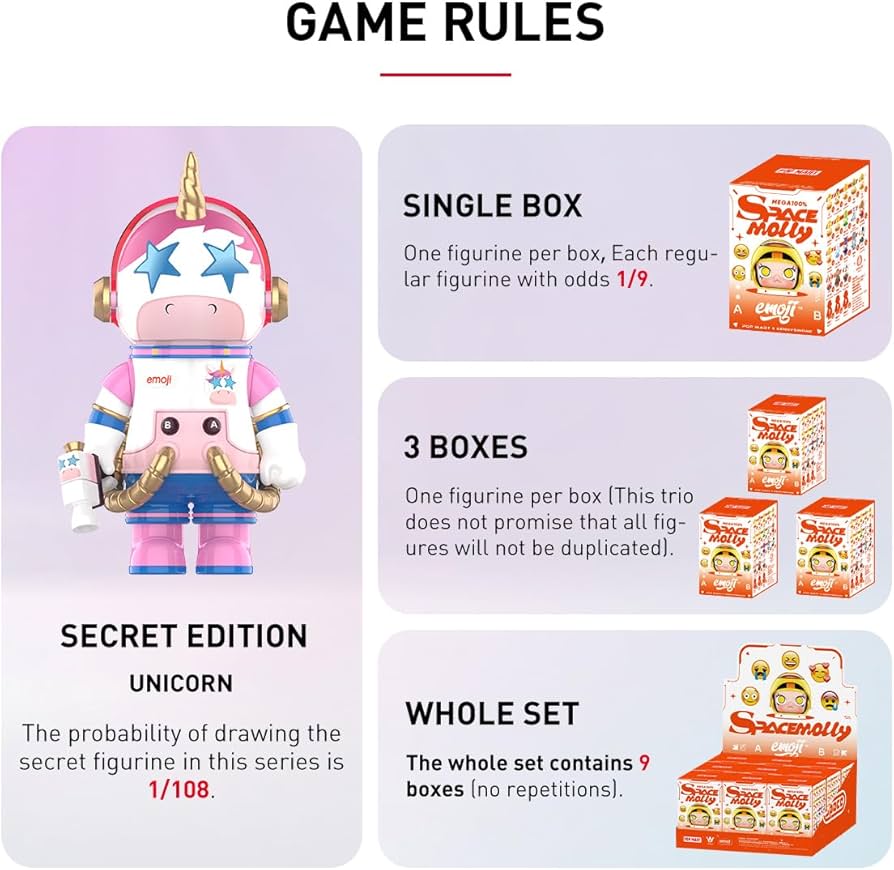 Amazon.co.jp: POP MART MEGA SPACE MOLLY 100% × emoji シリーズ