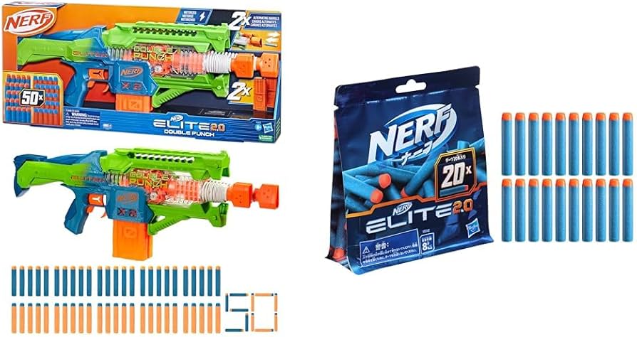 Amazon.co.jp: ナーフ エリート2.0 ダブルパンチ F6363 正規品＋公式