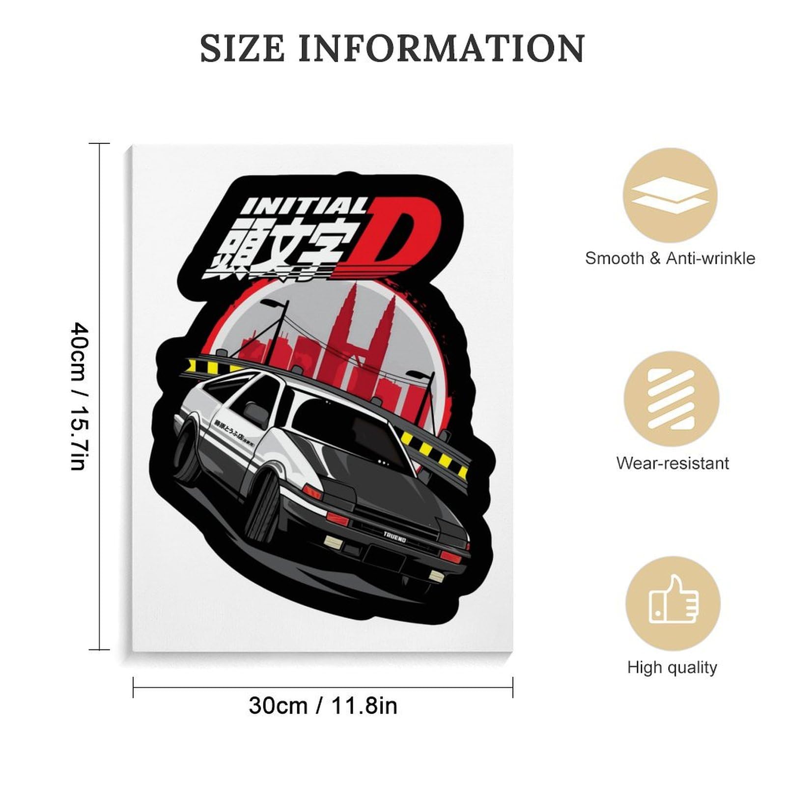 Amazon.co.jp: アートパネル 頭文字d イニシャル D Ae86 装飾画