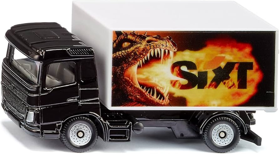 Amazon.com: siku 1107, Toy Truck with box body, Sixt Model, Metal