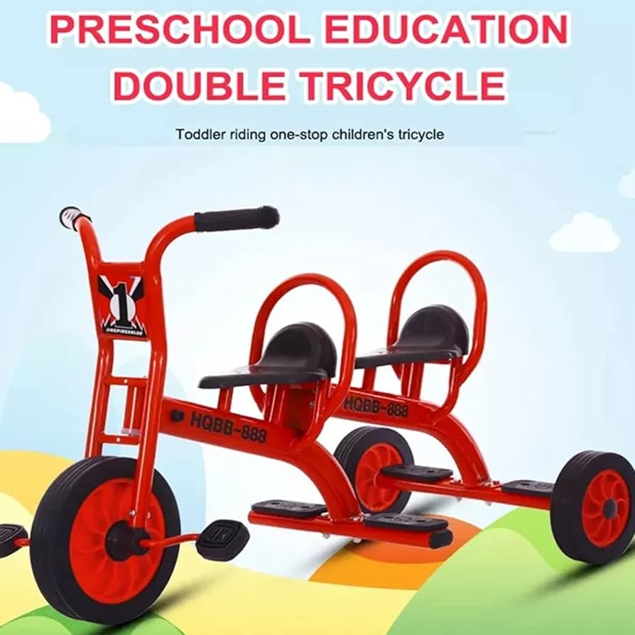 Amazon.co.jp: 2歳以上のライダー向けの子供用三輪車、ダブルシート