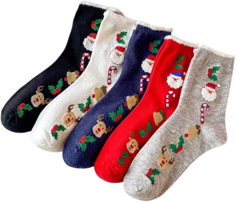 Amazon.co.jp: クリスマスソックス 暖かいスリッパソックス 冬用