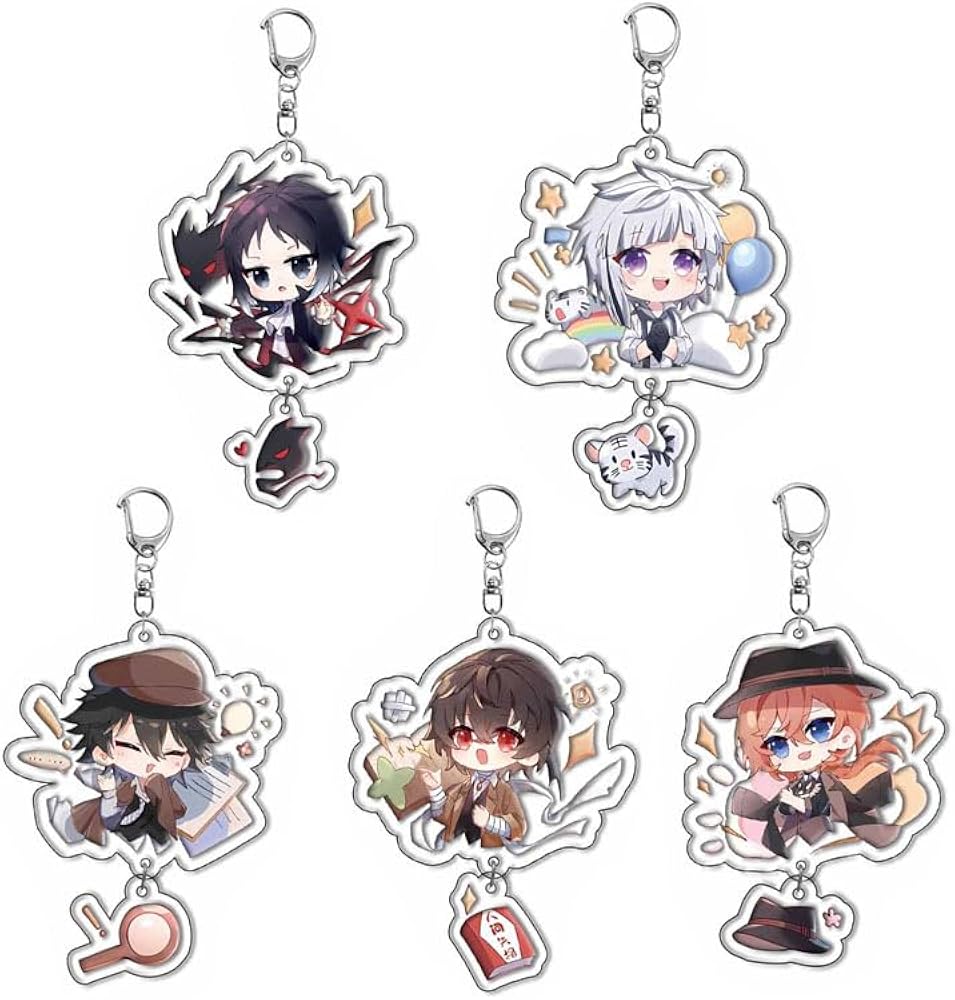 Amazon.co.jp: [KGZLGH] 文スト キーホルダー 5枚セット 太宰治 中原中