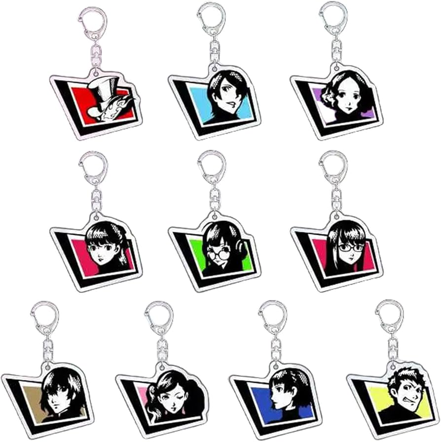 Amazon.co.jp: ペルソナ5 キーホルダー 10点セット キーチェーン P5X