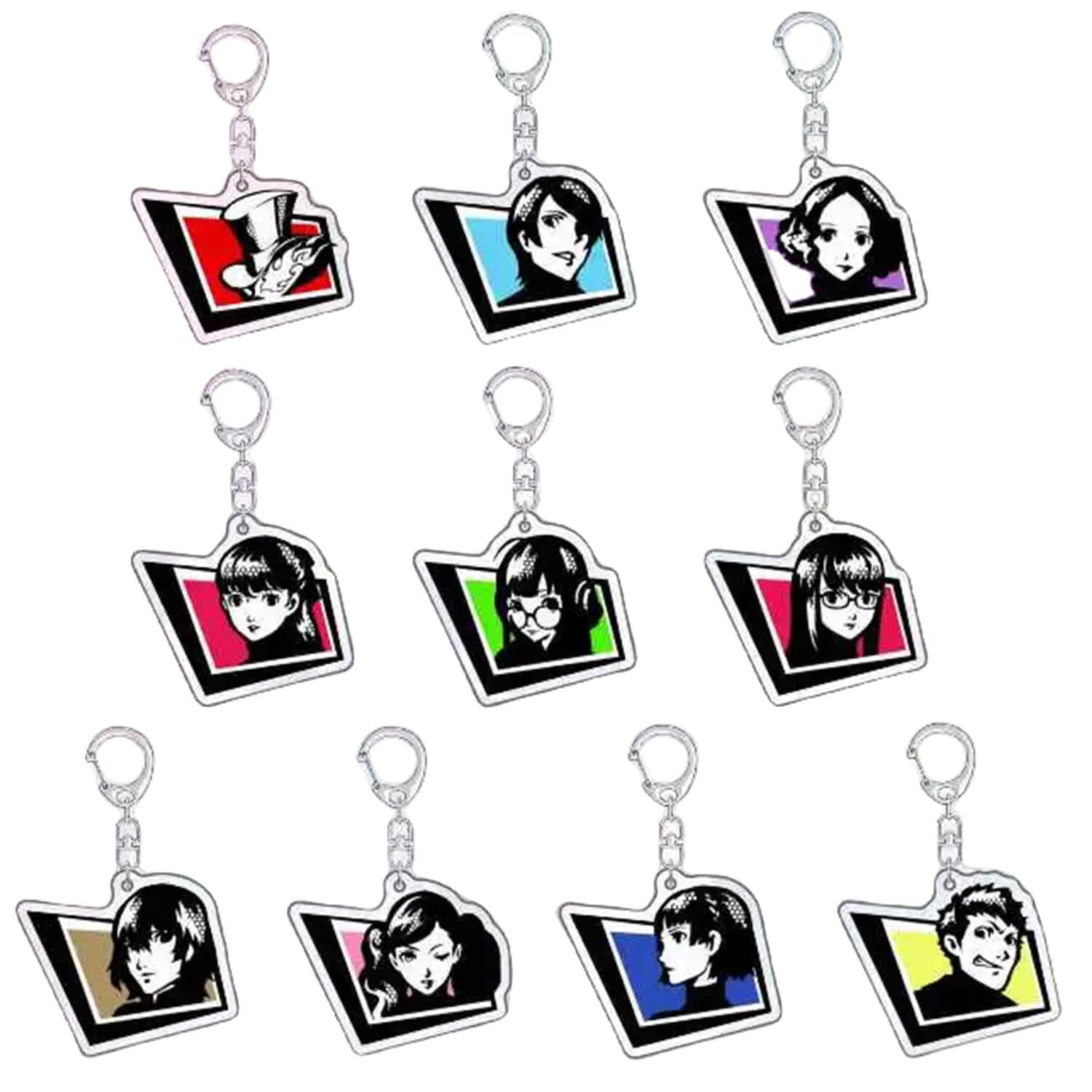 Amazon.co.jp: ペルソナ5 キーホルダー 10点セット キーチェーン P5X