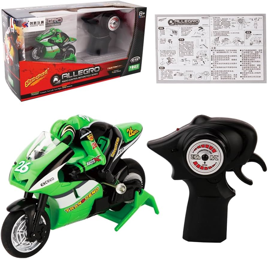 Amazon.co.jp: EXCEART 2.4G 3Ch ミニジャンプ バイク ラジコン 1:20