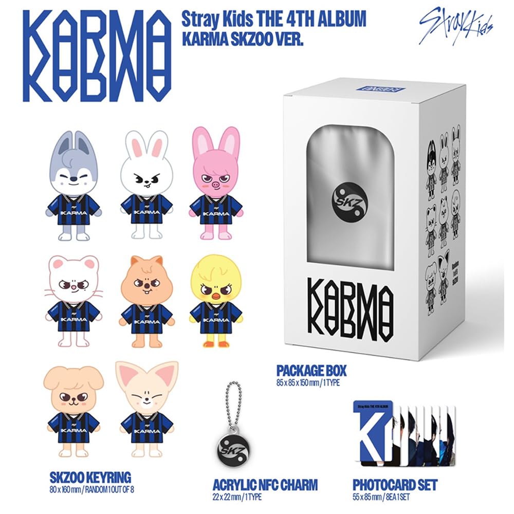 Amazon.com: STRAY KIDS KARMA [SKZOO Ver.] 4th Album + Pre-Order