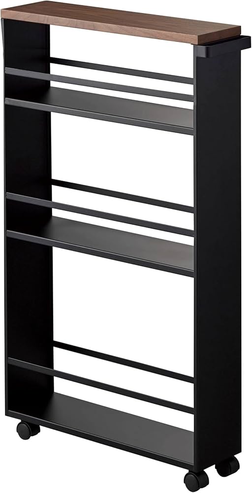 Amazon.co.jp: 山崎実業(Yamazaki) ハンドル付き スリムワゴン