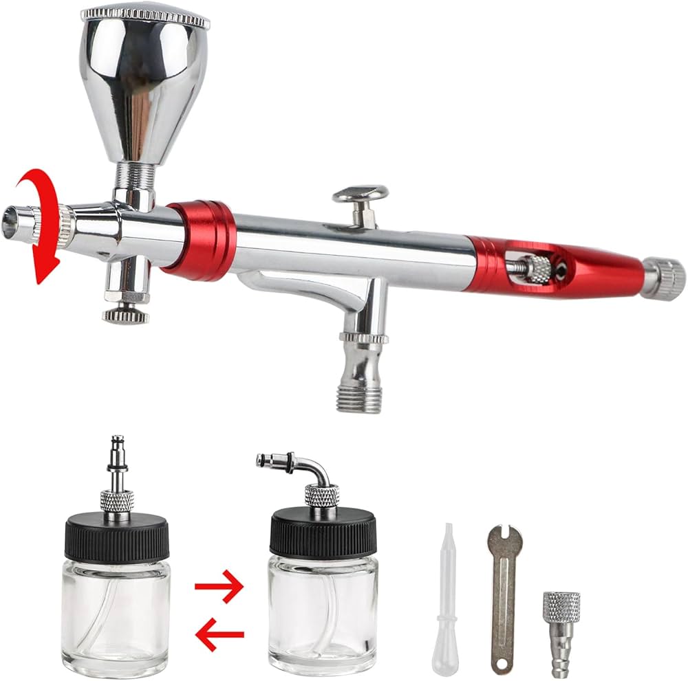 Amazon.co.jp: urlife エアブラシ ハンドピース 360°回転 口径 0.3mm