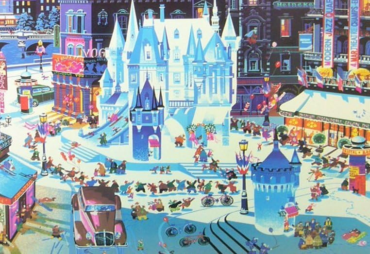 Amazon.co.jp: 絵画 アートポスター ヒロ、ヤマガタ スノーキャッスル