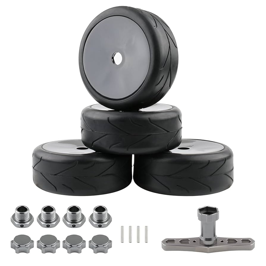 ☆ロッシ LST モンスタートラック 1/8用 タイヤ＆ホイール 1台分