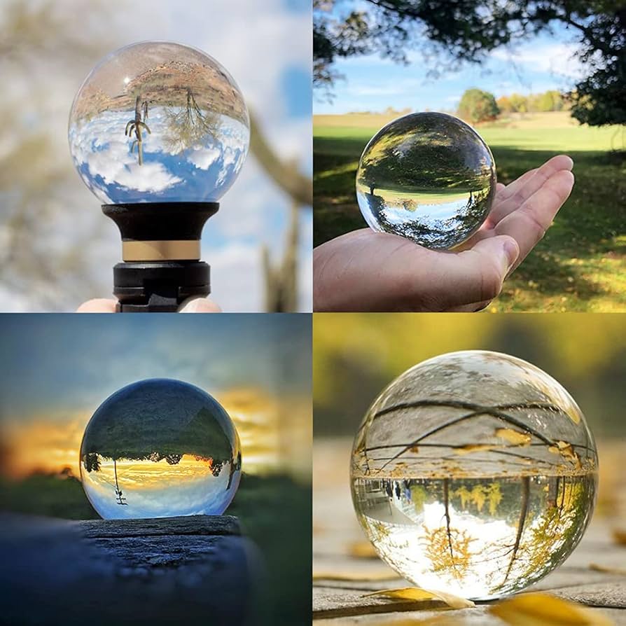 Amazon.co.jp: Besnfoto K9 水晶玉 撮影写真レンズボール 水晶球 ミニ