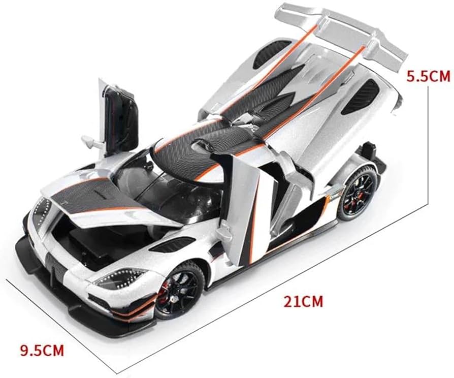 Amazon | ダイキャストカー 1:24 ケーニグセグ 1 1 合金静的ダイ