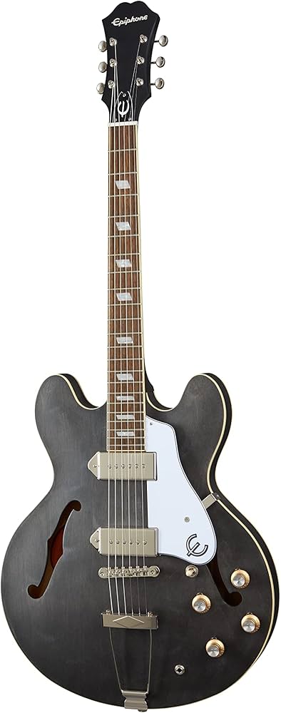 Amazon.com: Epiphone Casino Hollowbody Worn, Ebony : Musical