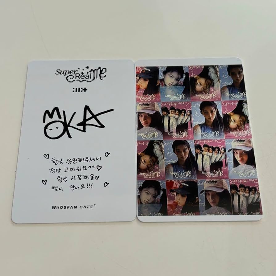 Amazon.co.jp: ILLIT whosfan サイン入りプリントPVCカード モカ