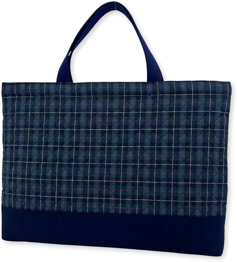 Amazon | [Trendport] レッスンバッグ 切替 ネイビー シンプル A4 B4