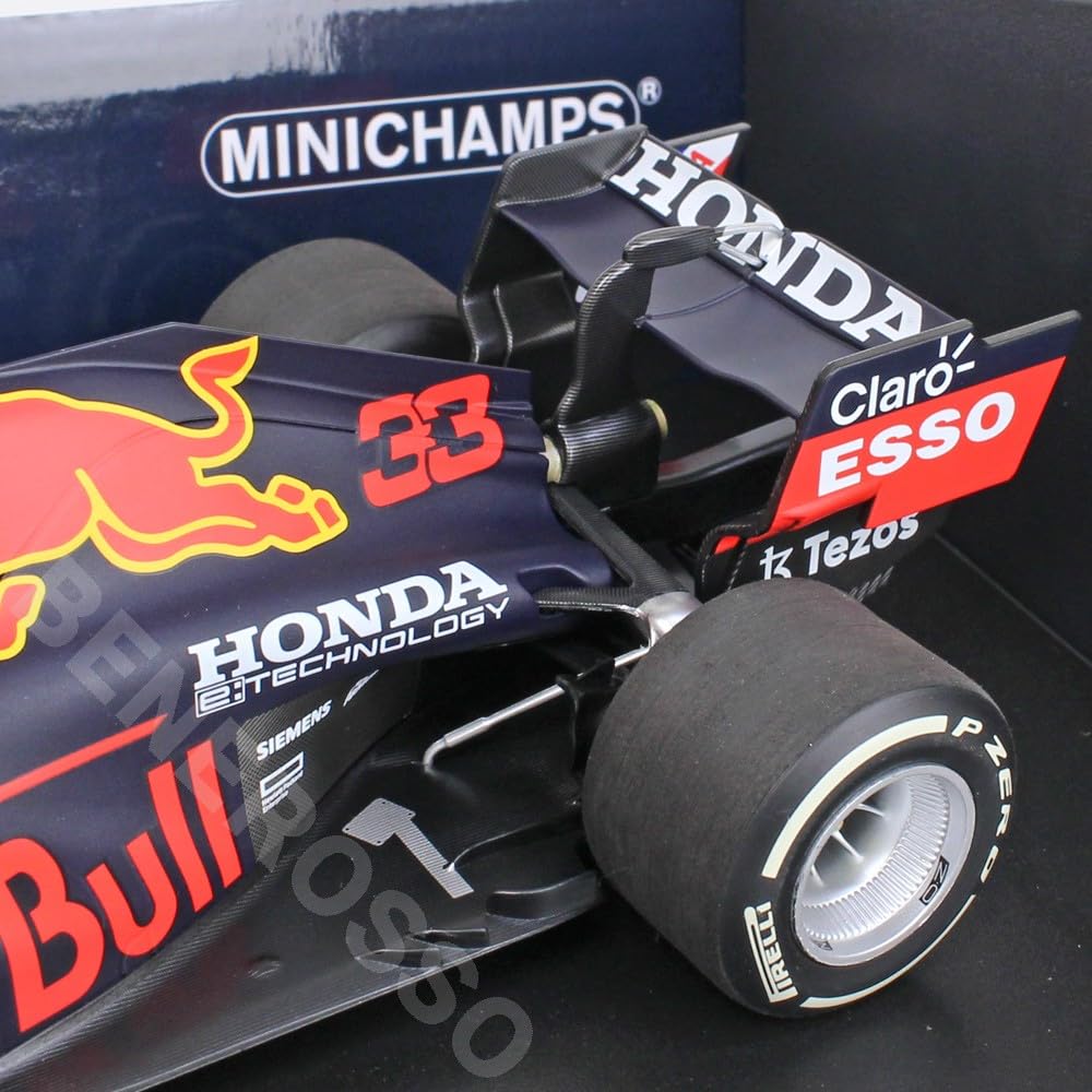 Amazon.com: Minichamps 1:18 Red Bull Racing Honda RB16B - Max