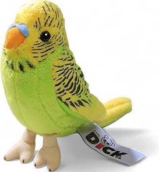 Amazon.co.jp: Carl Dick セキセイインコの緑と黄色、5インチ、13 cm