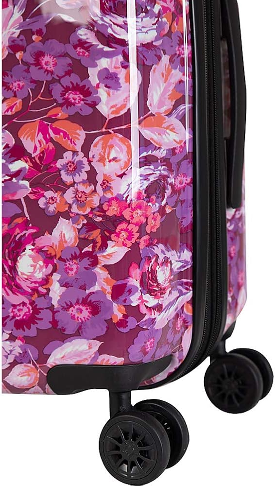 Amazon.com | Isaac Mizrahi Inez 8-Wheel, Black Floral, 26