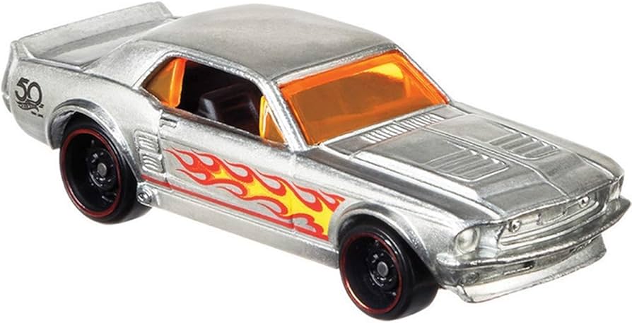 Amazon | Hot Wheels ZAMAC '67 Ford Mustang Coupe 1/8 50TH