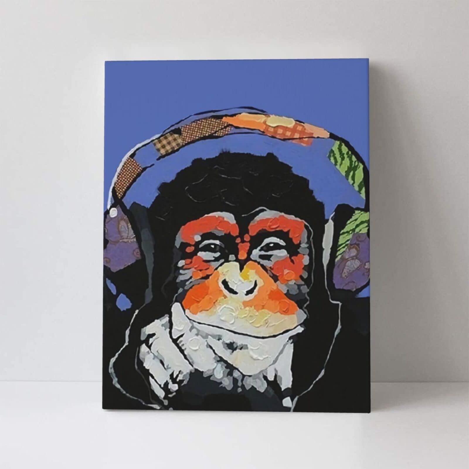 Amazon.co.jp: アートパネル 30×40cm バンクシー Banksy チンパンジー