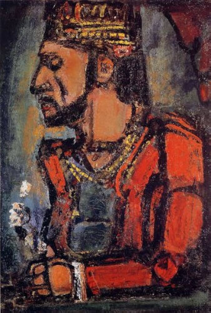 Amazon.co.jp: ルオー・「老いた王」 プリキャンバス複製画