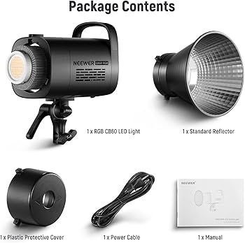 NEEWER CB60 RGB 70W LED Video Light with App Control, Bowens Mount