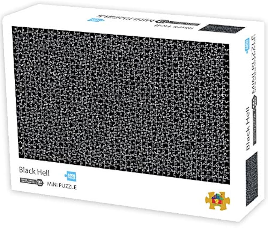 Amazon | ミニジグソーパズル 1000ピース 難しい ブラック マイクロ