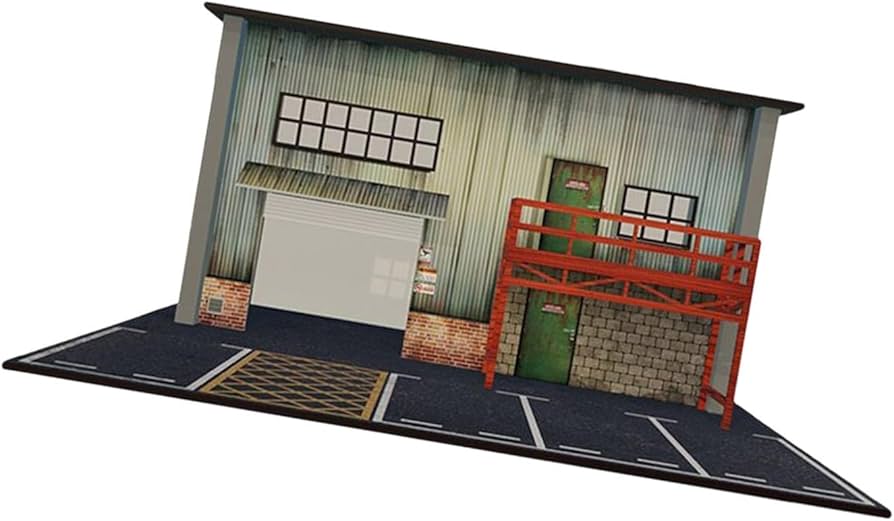 Amazon | Shamiina 1/64 車 ガレージ ジオラマ DIY プロジェクト